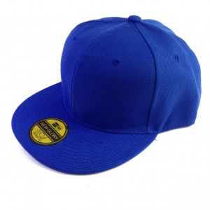 嘻哈帽素帽-藍色(可調節)