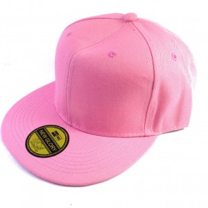 嘻哈帽素帽-粉紅色(可調節)