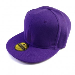 嘻哈帽素帽-紫色(可調節)