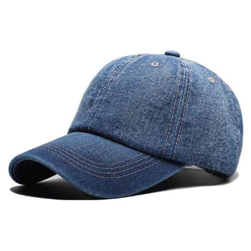 平繡訂製-藍色牛仔布棒球帽(可調節)